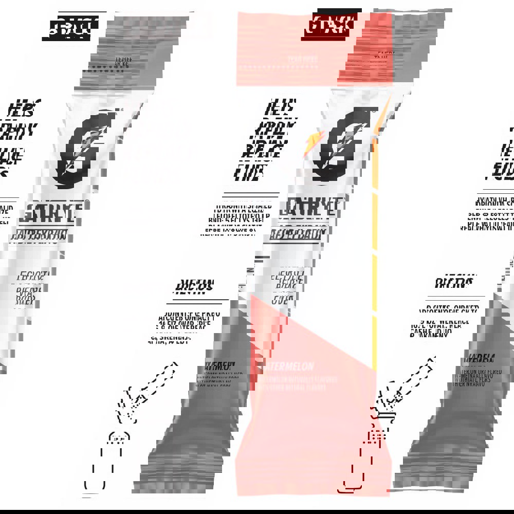 Activity Drinks; Drink Type: Activity ; Form: Powder ; Container Yields (oz.): 16.90 ; Container Size: 16.90 ; Flavor: Watermelon ; Drink Content Features: Hydration Electrolytes Single Serve Rapid-Hydration